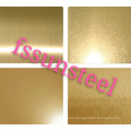SS Color HL Gold PVD sheets